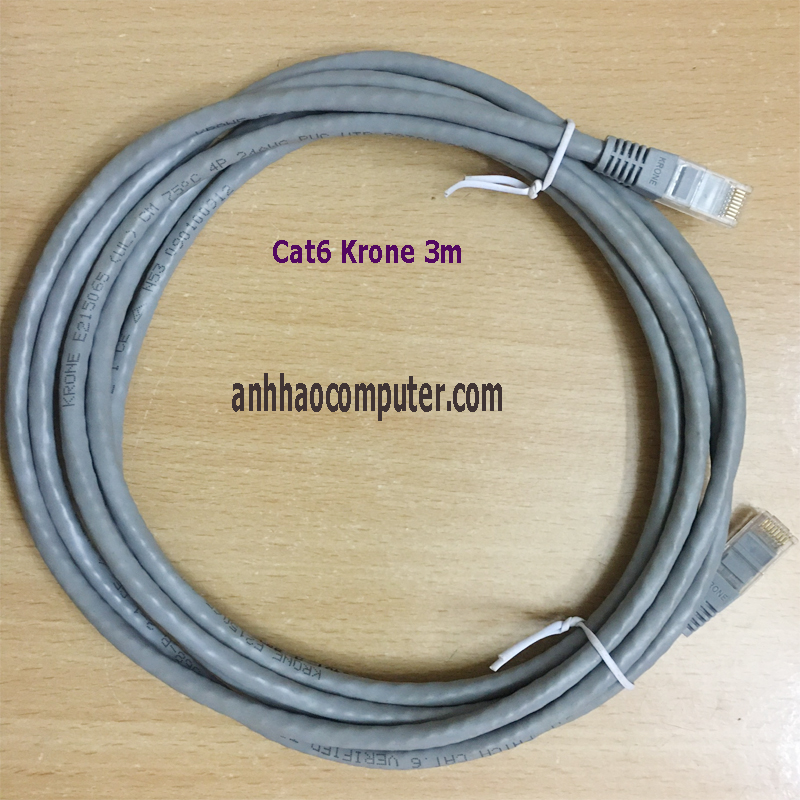 Dây nhảy Krone cat6 dài 3m chính hãng hàng cao cấp